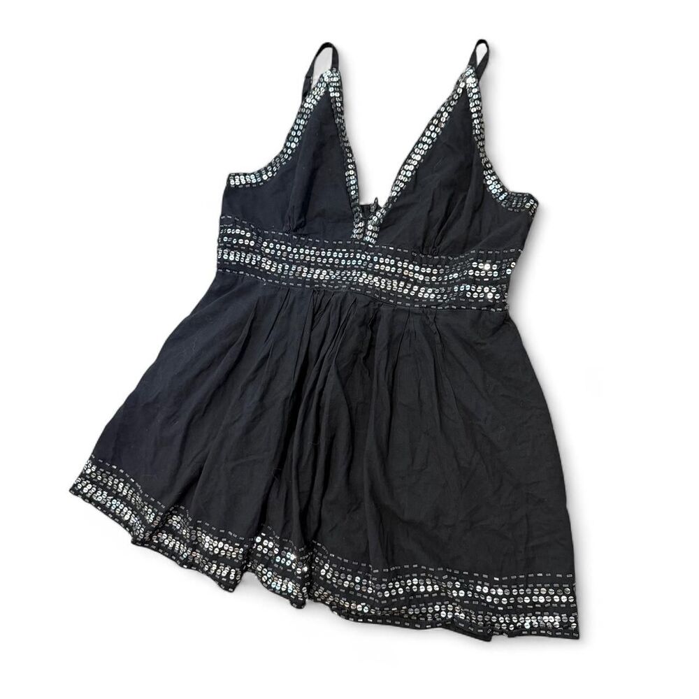 Y2K Body Central Cotton Babydoll Sequin Top